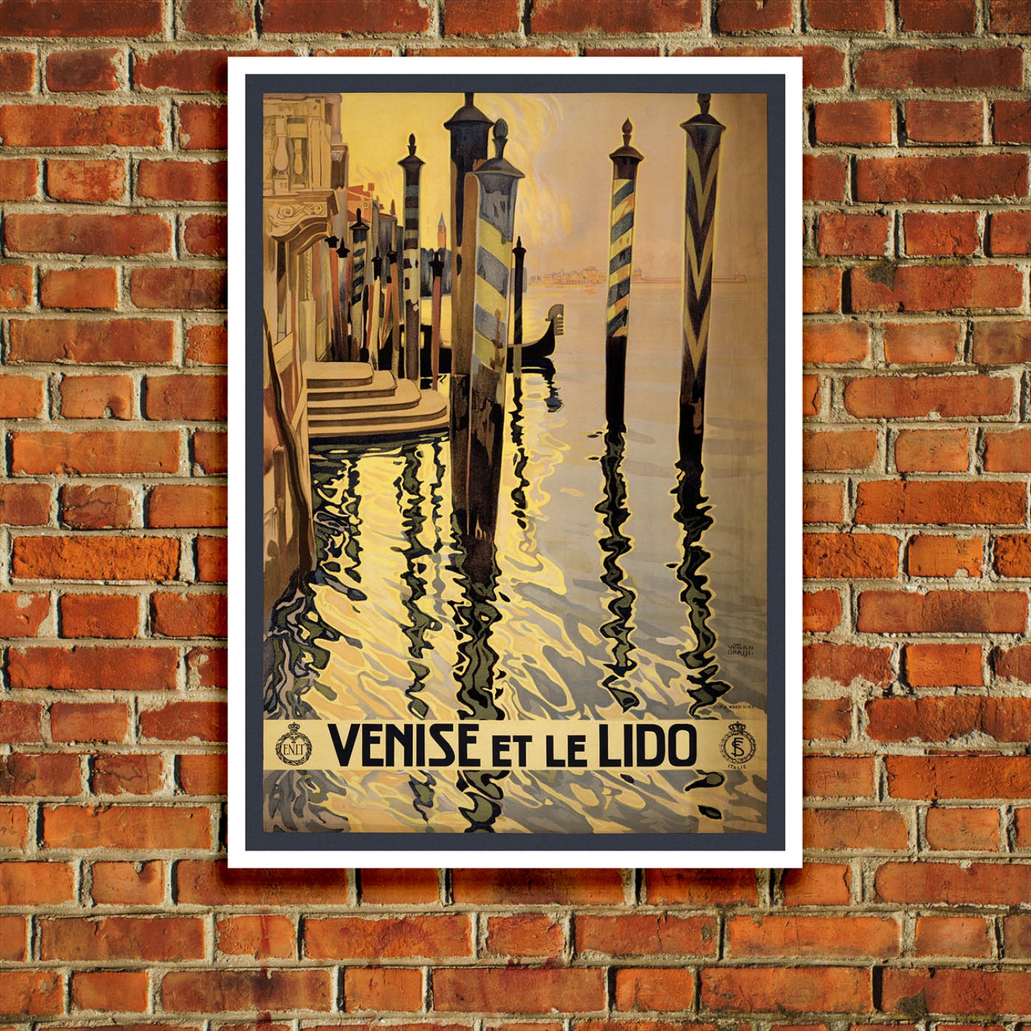 T14 Vintage 1920’s Italy Venice Venise Le Lido Travel Poster A1/A2/A3/A4