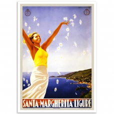 Vintage Travel Poster - Santa Margherita Ligure