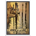 Vintage Travel Poster - Venise et le Lido
