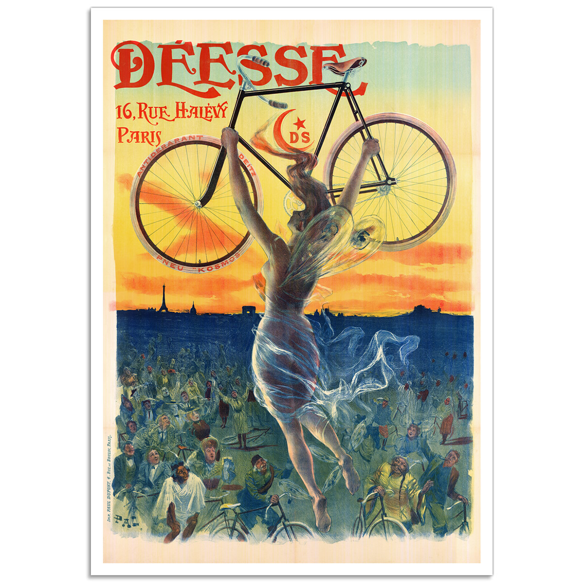 Vintage Bicycle Poster - Deesse Bicycle