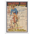 Vintage Bicycle Poster - Malvern Star Opperman