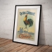 Vintage French Promotional Poster - Cycles Clement Rooster