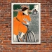 Vintage Bicycle Promotional Poster - Cycles et Automobiles Legia