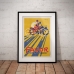 Vintage Bicycle Promotional Poster - Favor Cycles