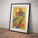 Vintage Bicycle Promotional Poster - Favor Cycles