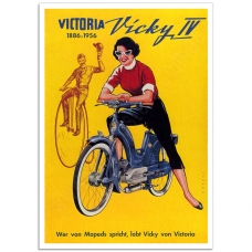 Vintage Motorcycle Promotional Poster - Vicky-IV Motorcycle