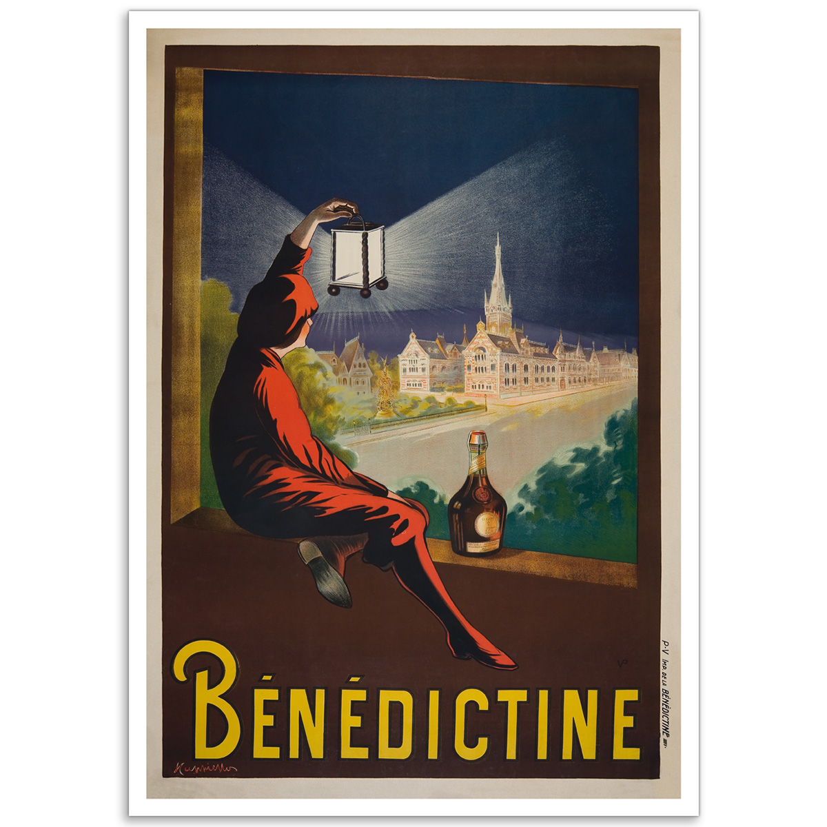 Benedictine Liqueur - Vintage French Promotional Poster