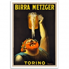 Birra Metzger Torino - Vintage French Promotional Poster
