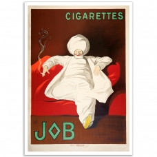 Vintage French Promotional Poster - Cigarettes JOB