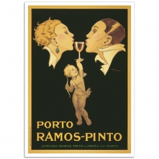 Vintage French Promotional Poster - Porto Ramos-Pinto