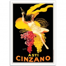 Vintage Italian Promotional Poster - Asti Cinzano