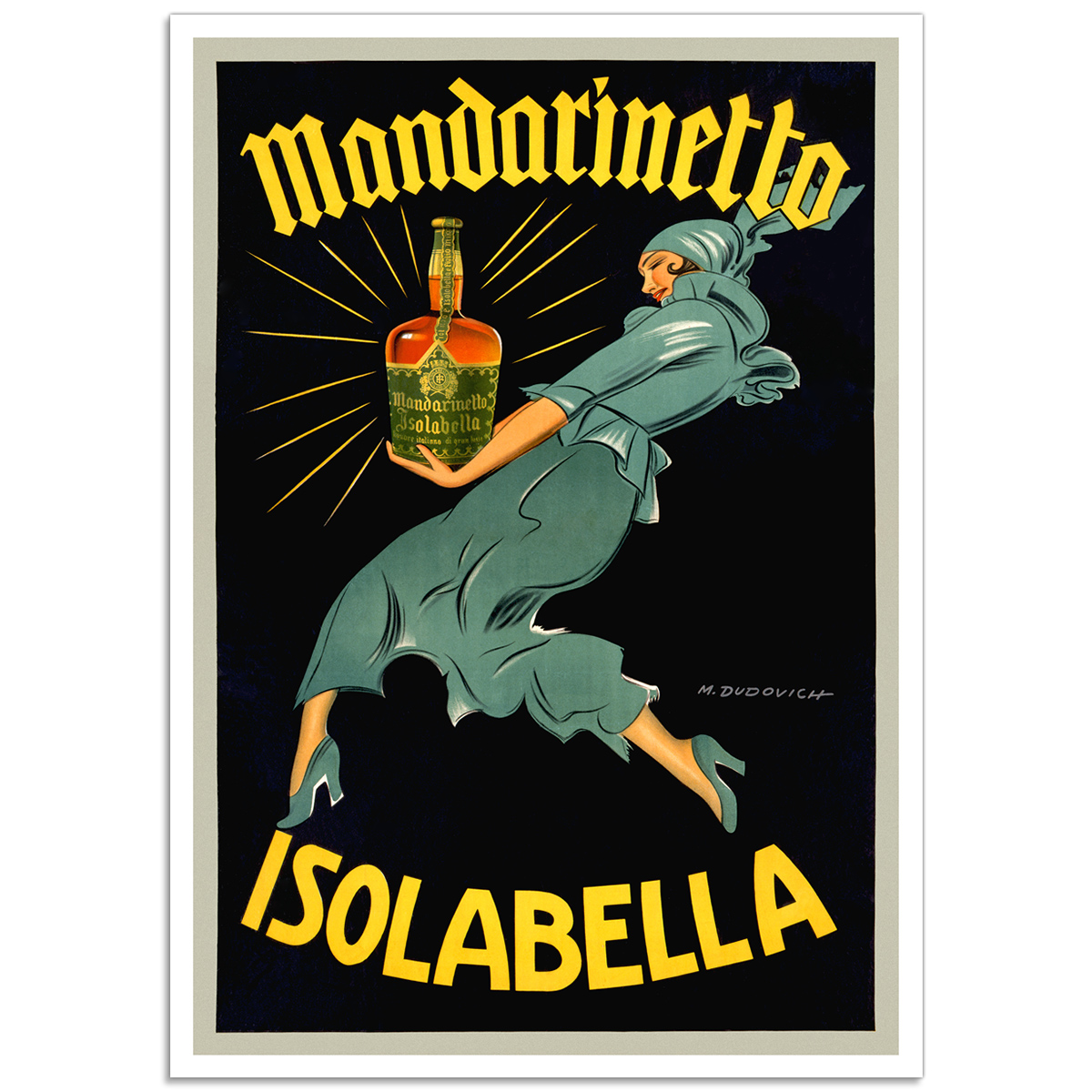 Vintage Italian Promotional Poster - Mandarinetto, Isolabella