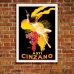 Vintage Italian Promotional Poster - Asti Cinzano