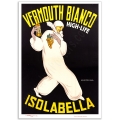 Vintage Italian Promotional Poster - Isolabella Vermouth Bianco, High-Life