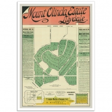 Mount Olinda Estate Lilydale - Vintage Australian Poster